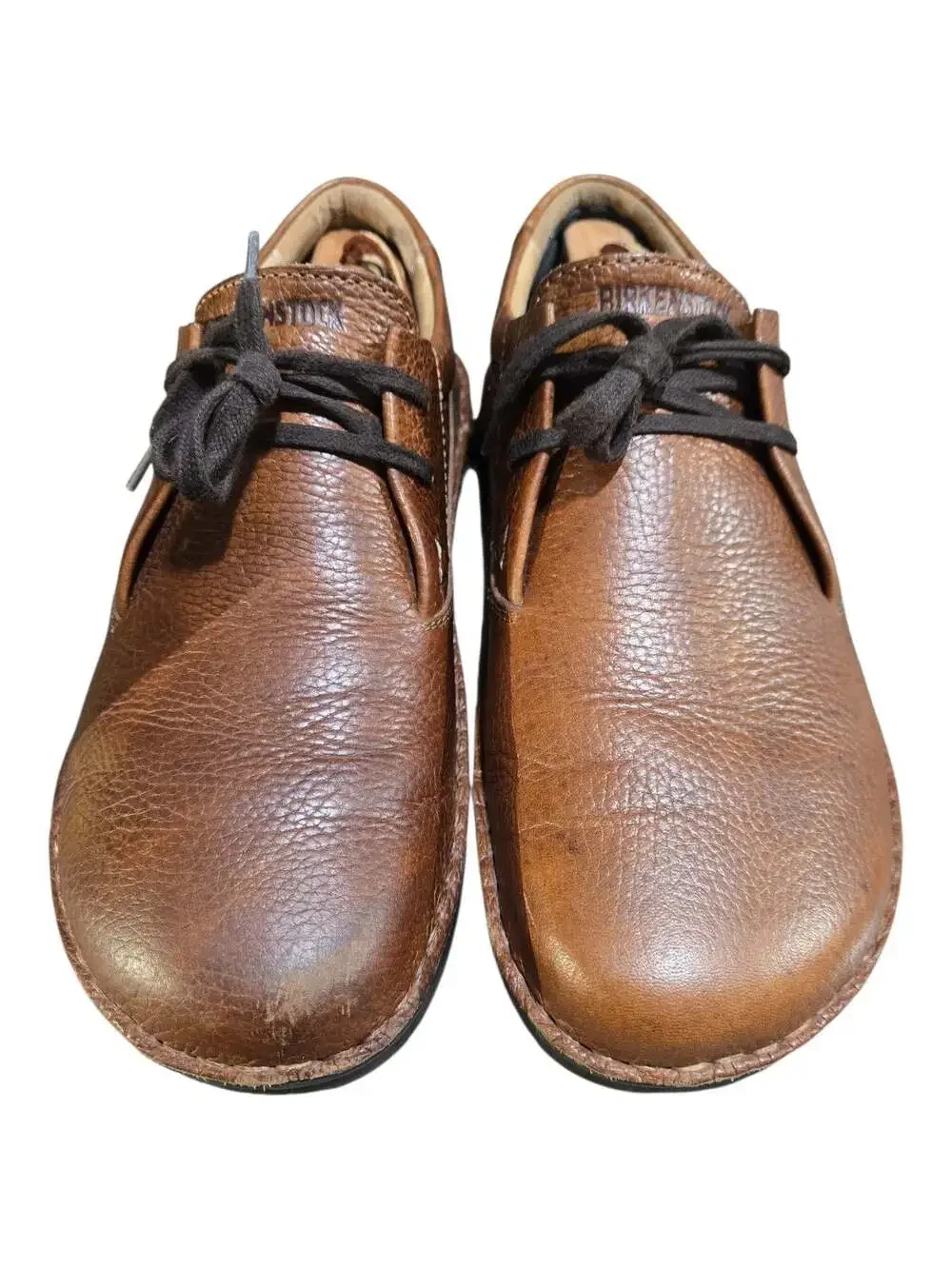 Birkenstock Memphis Brown Leather Lace-Up Oxford Shoes Men's Size 10